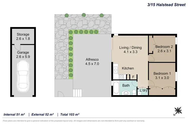 Floorplan of Homely unit listing, 3/15 Halstead Street, Coorparoo QLD 4151