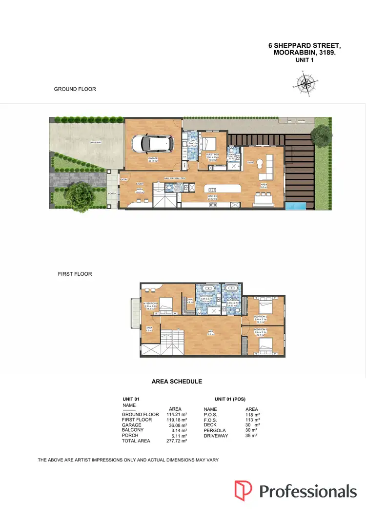 Floorplan of Homely townhouse listing, 6A Sheppard Street, Moorabbin VIC 3189