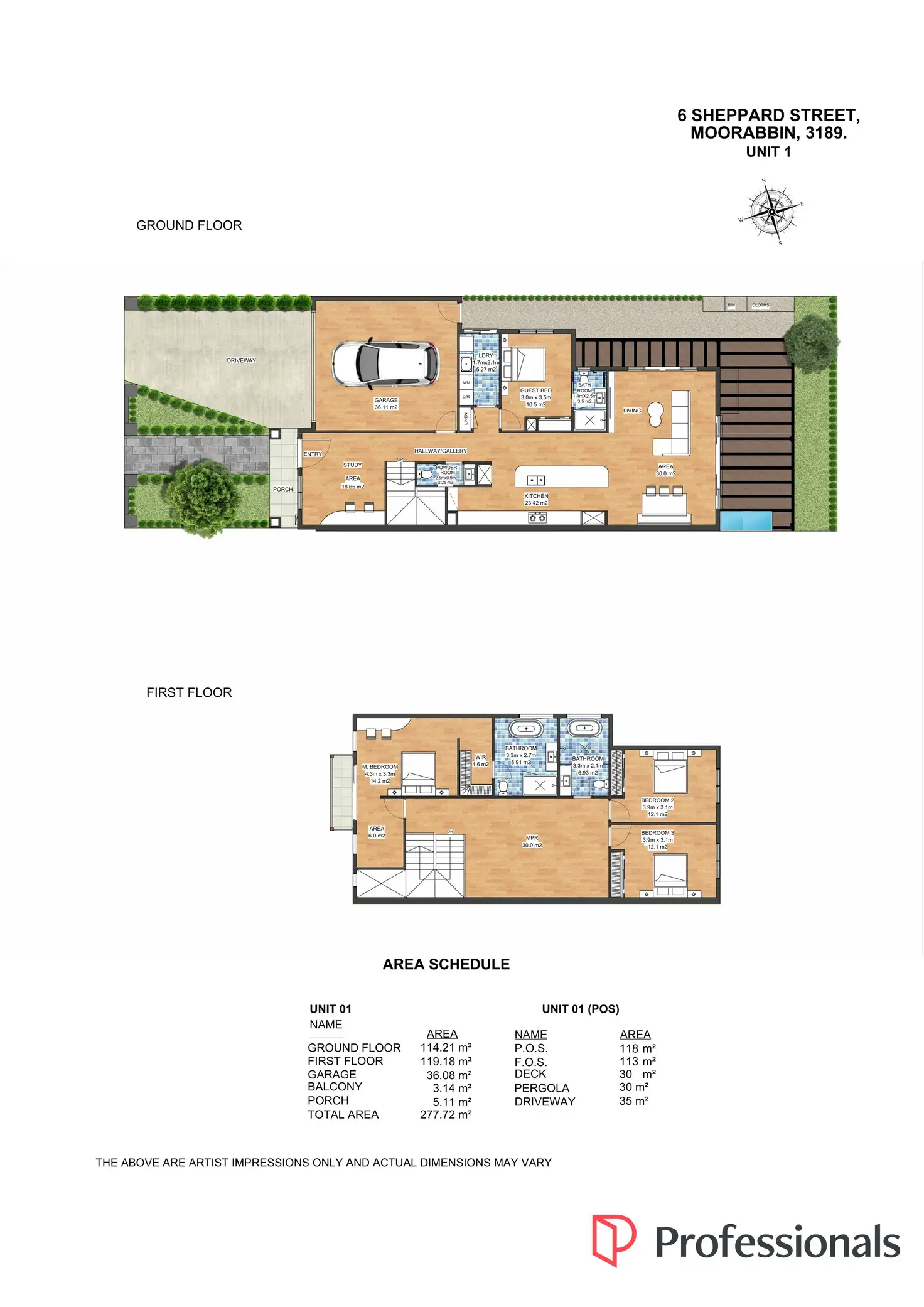 Floorplan of Homely townhouse listing, 6A Sheppard Street, Moorabbin VIC 3189