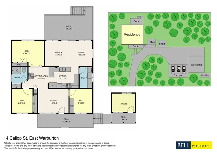 Floorplan of Homely house listing, 14 Callop Street, East Warburton VIC 3799