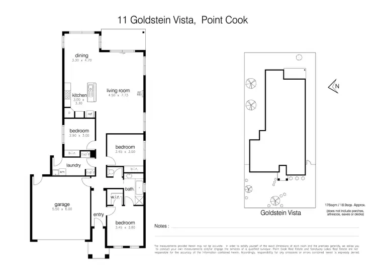 Floorplan of Homely house listing, 11 Goldstein Vista, Point Cook VIC 3030