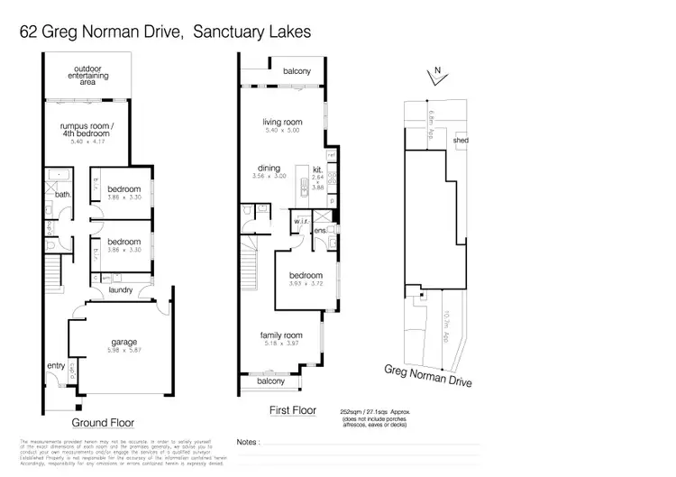 Floorplan of Homely house listing, 62 Greg Norman Drive, Point Cook VIC 3030