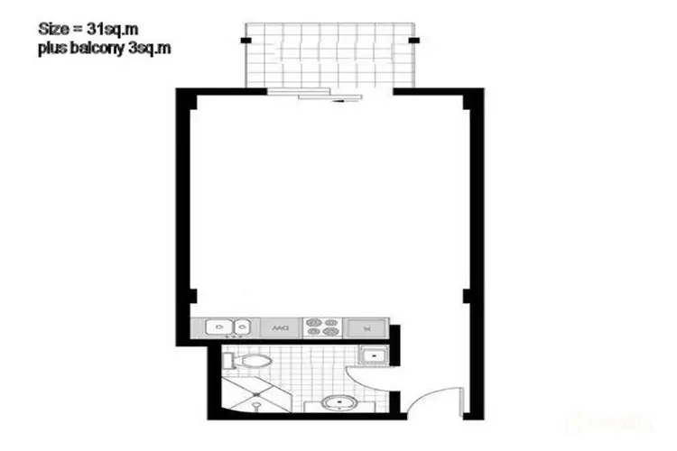 Floorplan of Homely apartment listing, 707/243-271 Pyrmont Street, Pyrmont NSW 2009