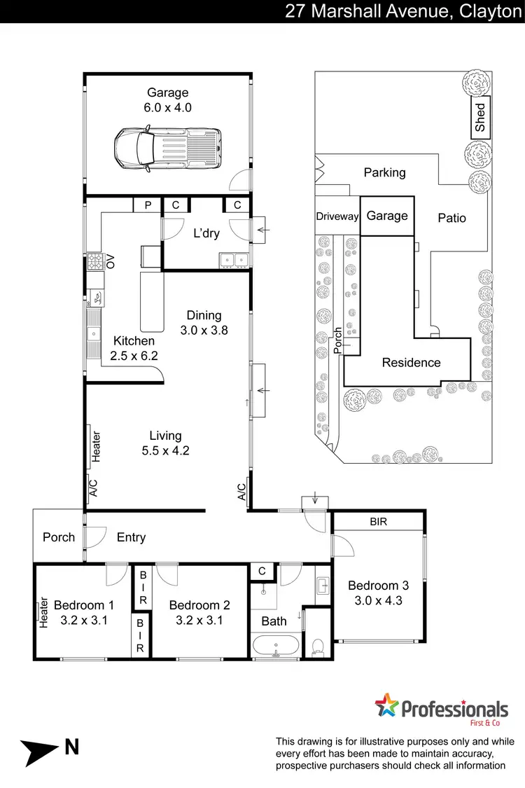 Floorplan of Homely house listing, 27 Marshall Avenue, Clayton VIC 3168