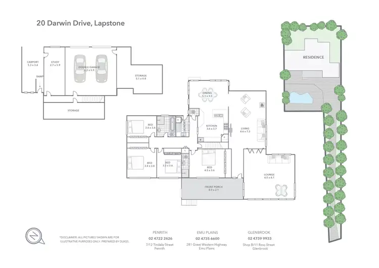 Floorplan of Homely house listing, 20 Darwin Drive, Lapstone NSW 2773
