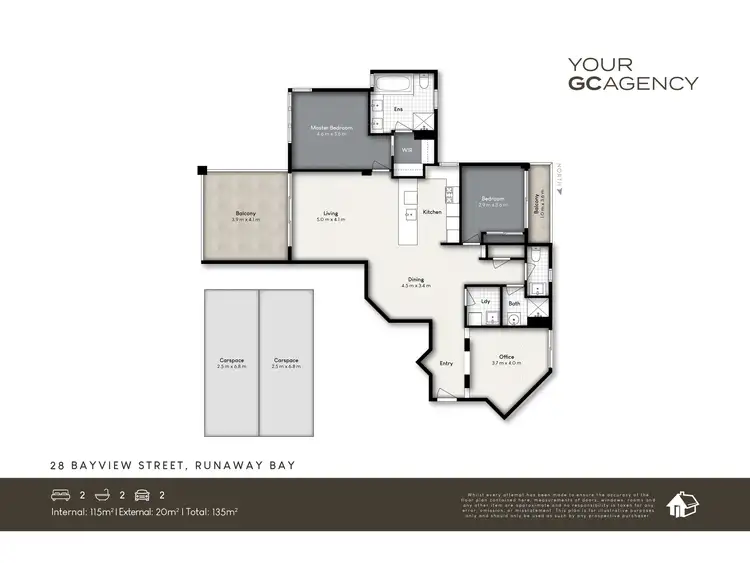 Floorplan of Homely unit listing, 28 Bayview Street, Runaway Bay QLD 4216