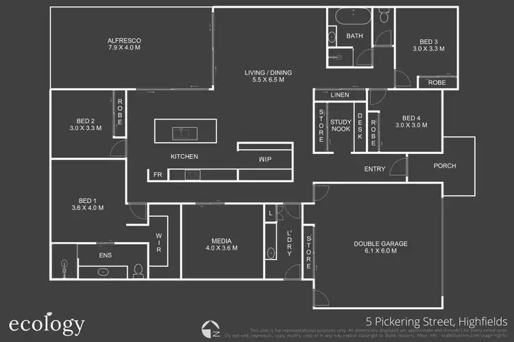 Floorplan of Homely house listing, 5 Pickering Street, Highfields QLD 4352