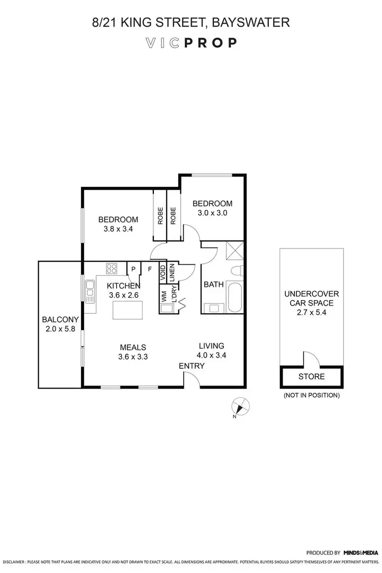 Floorplan of Homely unit listing, 8/21 King Street, Bayswater VIC 3153