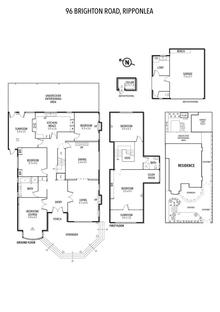 Floorplan of Homely house listing, 96 Brighton Road, Ripponlea VIC 3185