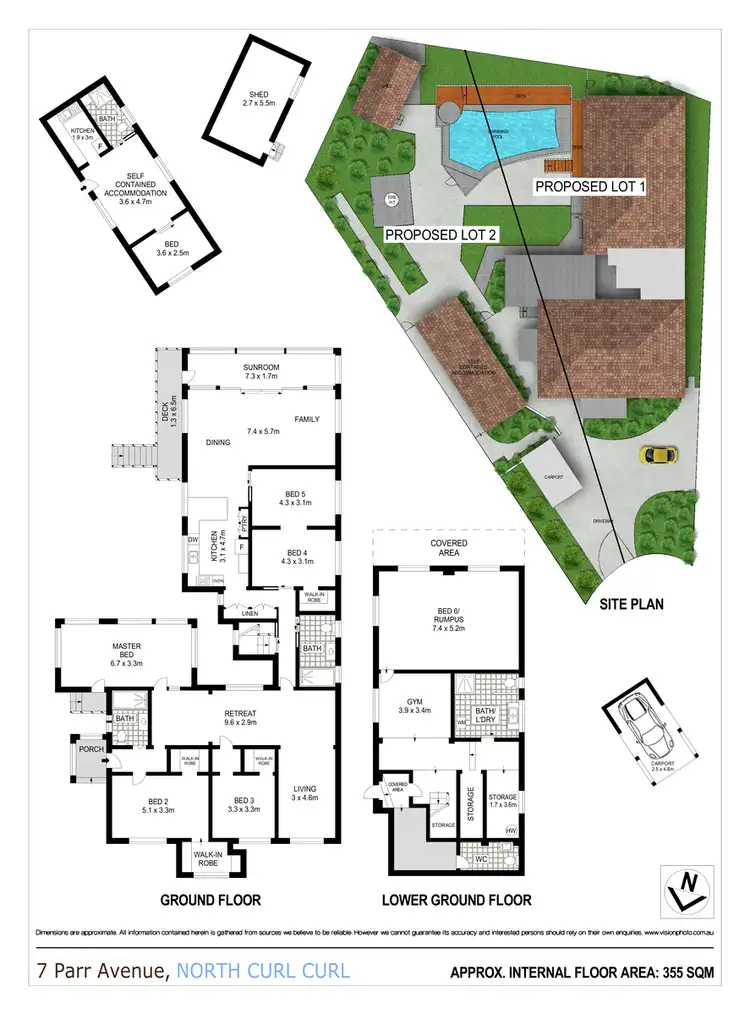Floorplan of Homely house listing, 7 Parr Avenue, North Curl Curl NSW 2099