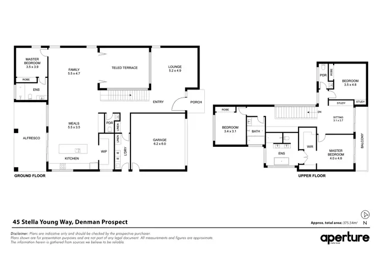 Floorplan of Homely house listing, 45 Stella Young Way, Denman Prospect ACT 2611