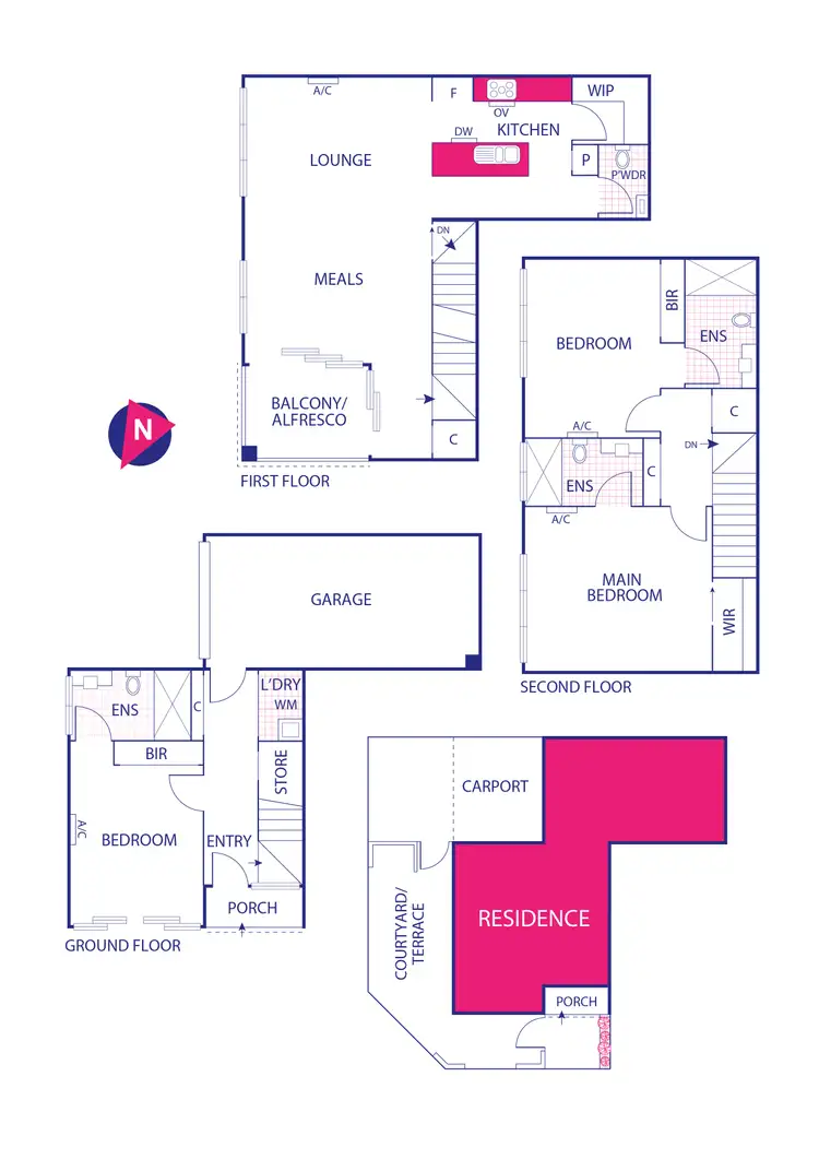 Floorplan of Homely townhouse listing, 13 Gorman Drive, Mill Park VIC 3082