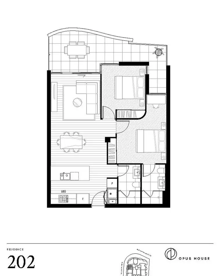 Floorplan of Homely apartment listing, 202/1 Mitcham Road, Donvale VIC 3111