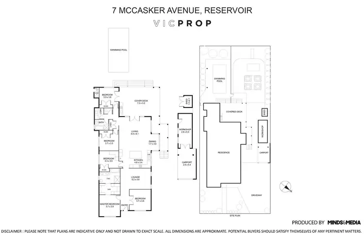 Floorplan of Homely house listing, 7 Mccasker Avenue, Reservoir VIC 3073