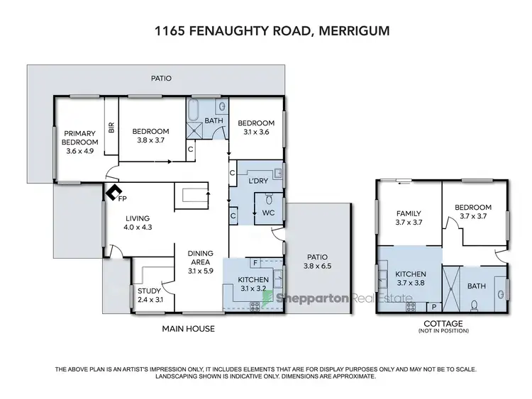 Floorplan of Homely rural property listing, 1165 Fenaughty Road, Merrigum VIC 3618