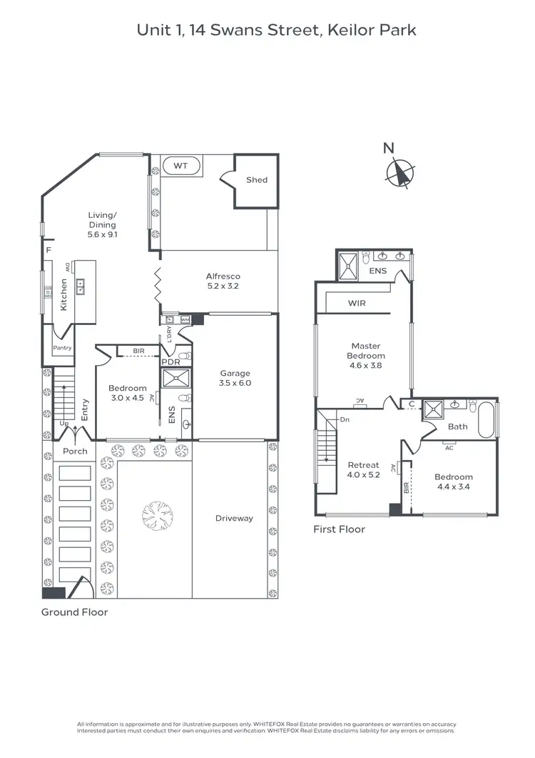 Floorplan of Homely townhouse listing, 1/14 Swan Street, Keilor Park VIC 3042