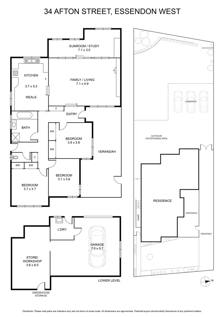 Floorplan of Homely house listing, 34 Afton Street, Essendon West VIC 3040