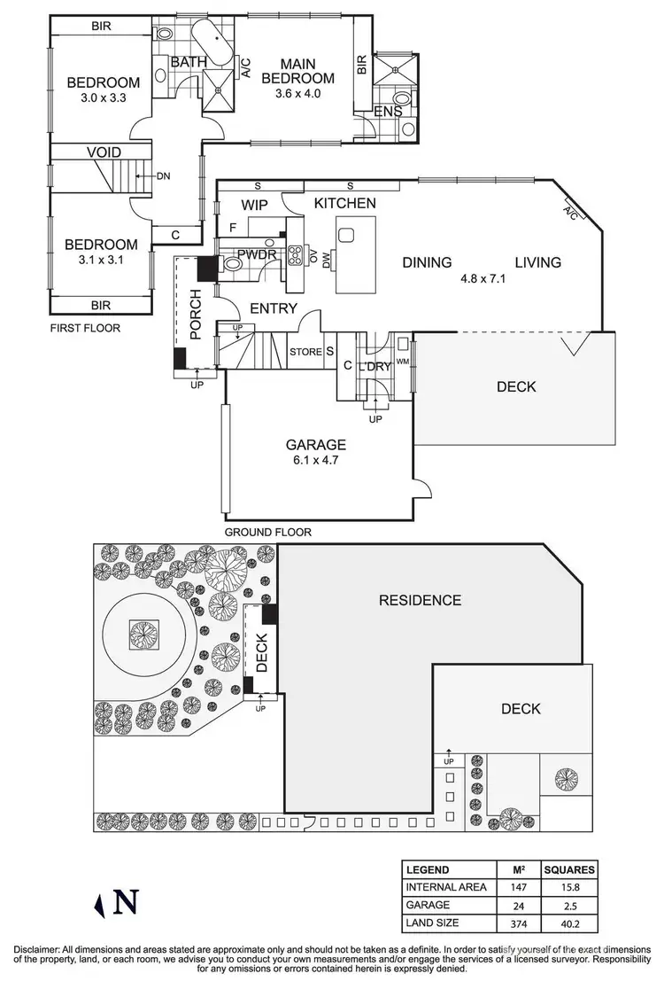 Floorplan of Homely townhouse listing, 1/4 Worrell Street, Nunawading VIC 3131