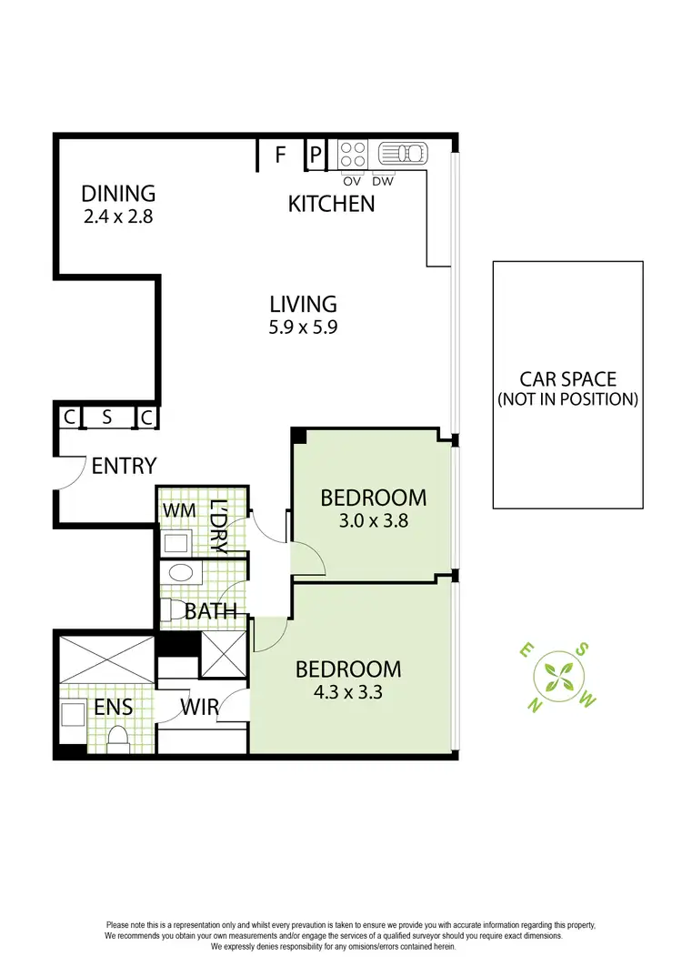 Floorplan of Homely apartment listing, 43/8-10 The Esplanade, St Kilda VIC 3182