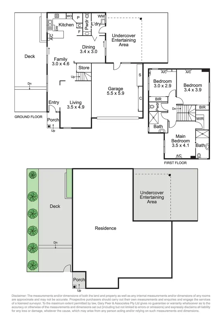Floorplan of Homely townhouse listing, 1/14 Rigby Avenue, Carnegie VIC 3163