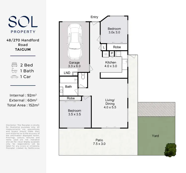 Floorplan of Homely townhouse listing, 48/270 Handford Road, Taigum QLD 4018