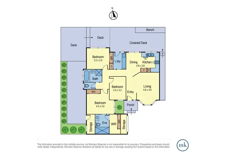 Floorplan of Homely unit listing, 2/9 Hodgson Street, Heidelberg VIC 3084