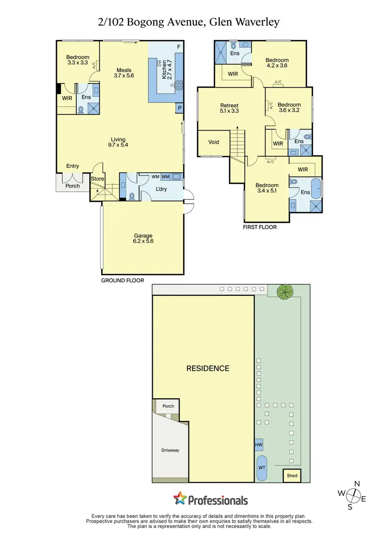 Floorplan of Homely townhouse listing, 2/102 Bogong Avenue, Glen Waverley VIC 3150