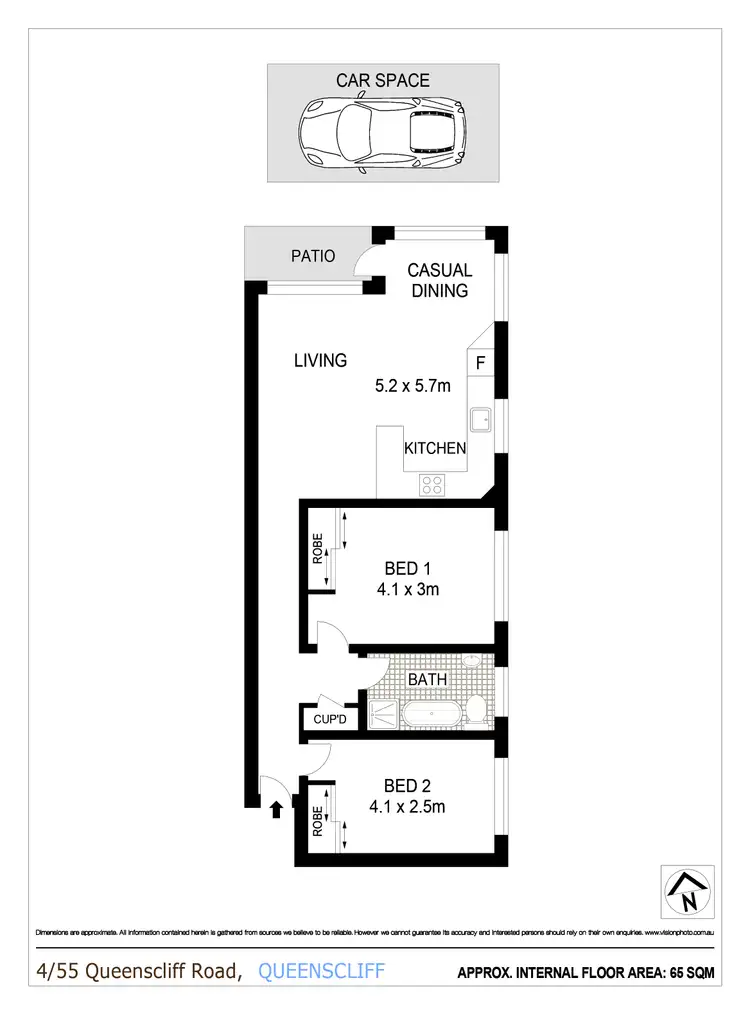 Floorplan of Homely apartment listing, 4/55 Queenscliff Road, Queenscliff NSW 2096