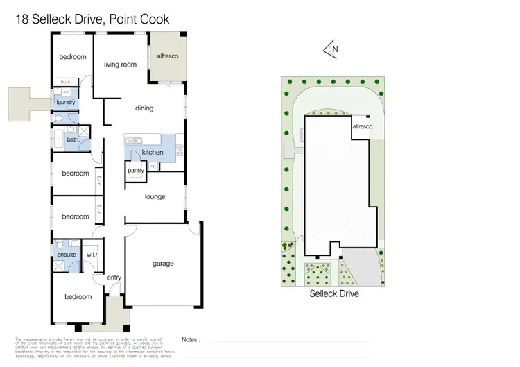 Floorplan of Homely house listing, 18 Selleck Drive, Point Cook VIC 3030