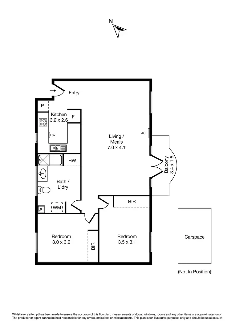 Floorplan of Homely apartment listing, 60/151 Fitzroy Street, St Kilda VIC 3182