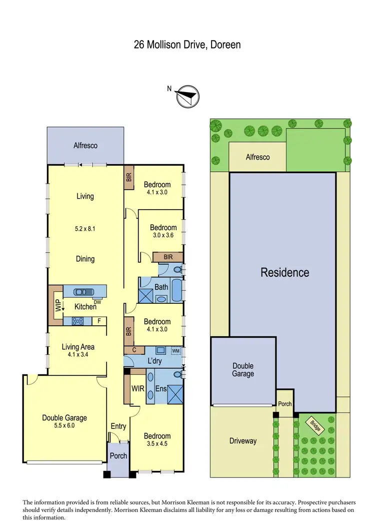 Floorplan of Homely house listing, 26 Mollison Drive, Doreen VIC 3754