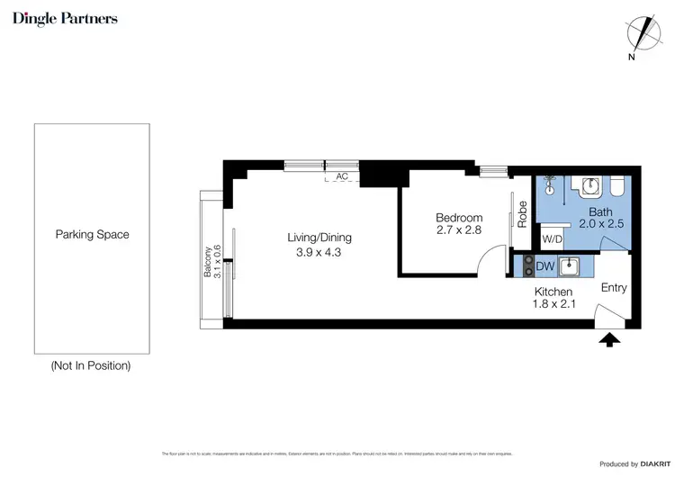 Floorplan of Homely apartment listing, 626/572 St Kilda Road, Melbourne VIC 3004