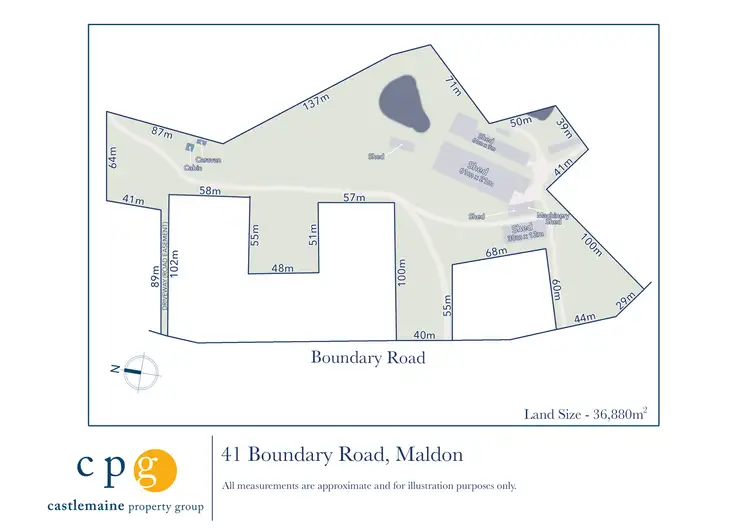 Floorplan of Homely house listing, 41 Boundary Road, Maldon VIC 3463