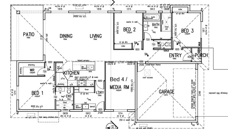 Floorplan of Homely house listing, 14 Fender Circuit, Trinity Beach QLD 4879