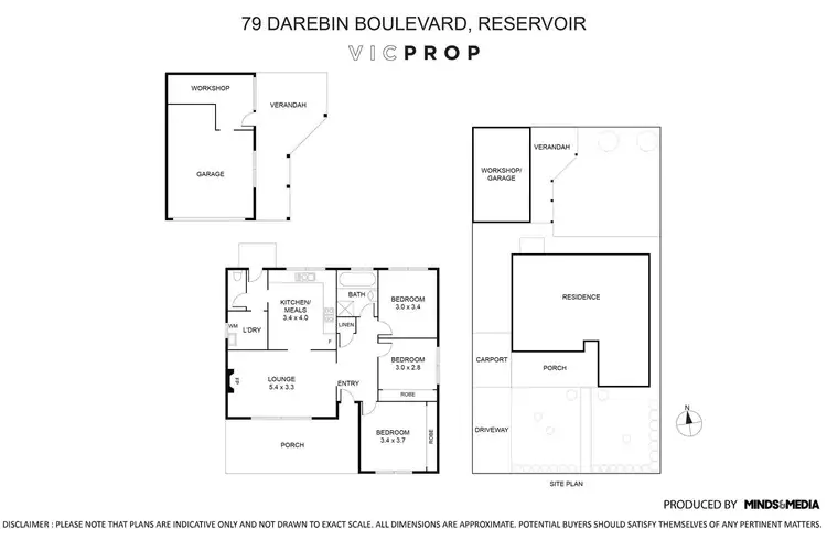 Floorplan of Homely house listing, 79 Darebin Boulevard, Reservoir VIC 3073