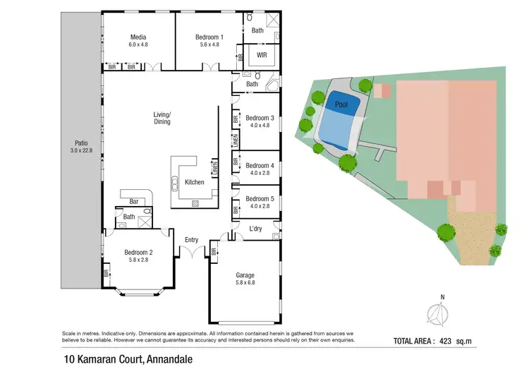 Floorplan of Homely house listing, 10 Kamaran Court, Annandale QLD 4814