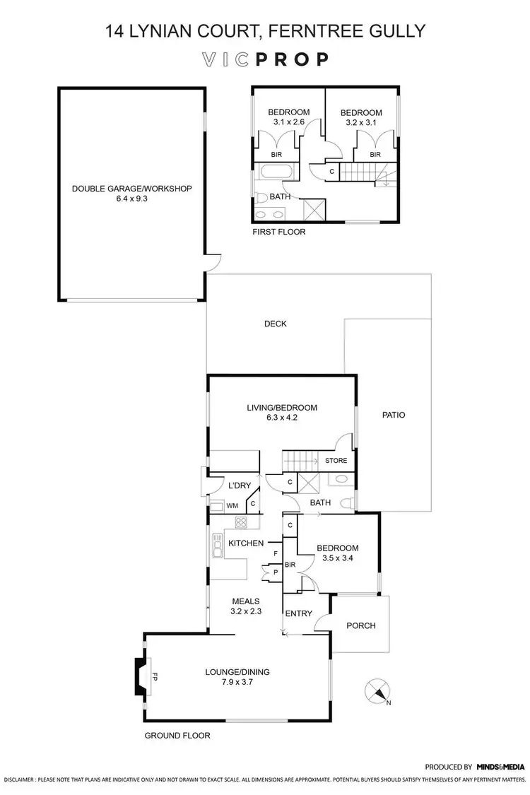 Floorplan of Homely house listing, 14 Lynian Court, Ferntree Gully VIC 3156