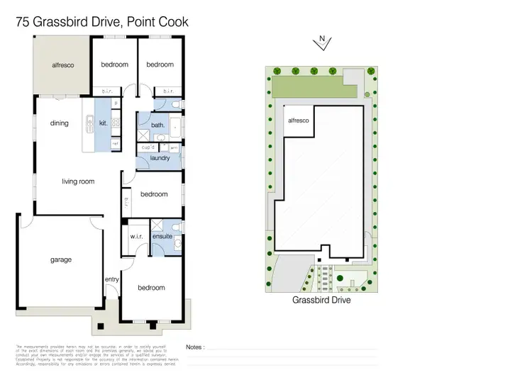 Floorplan of Homely house listing, 75 Grassbird Drive, Point Cook VIC 3030