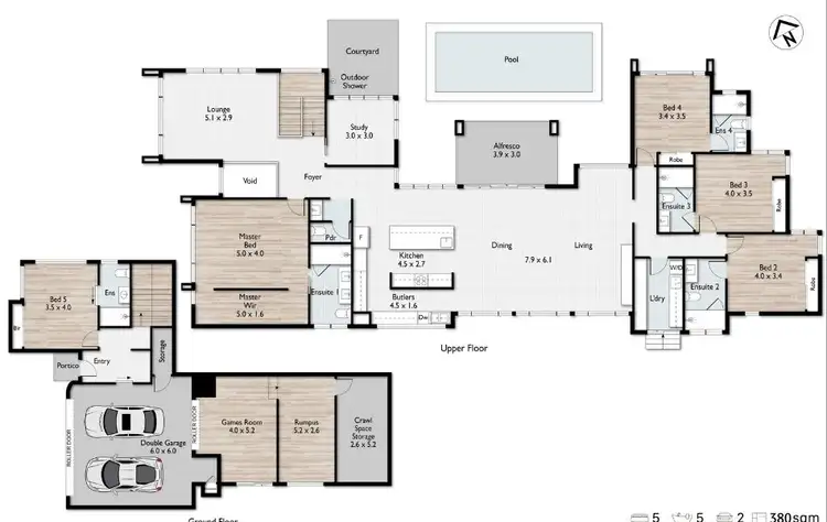 Floorplan of Homely house listing, 28 Champions Crescent, Brookwater QLD 4300