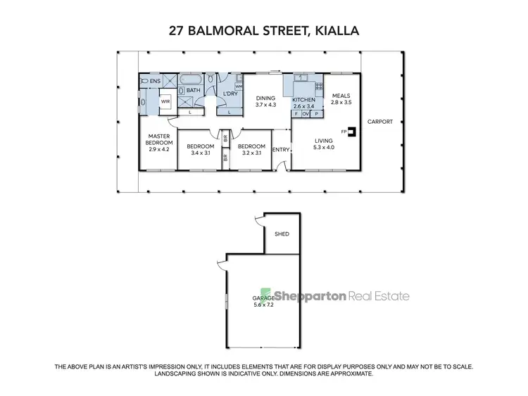Floorplan of Homely house listing, 27 Balmoral Street, Kialla VIC 3631