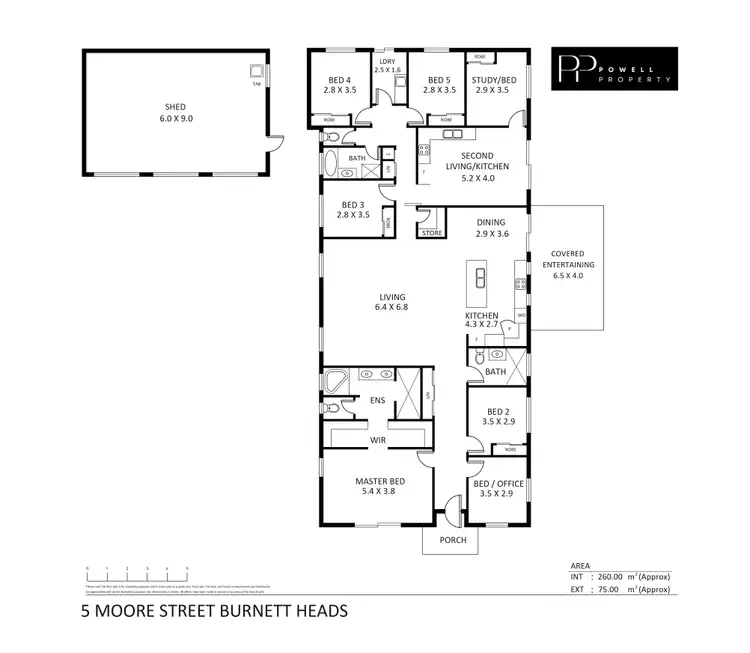Floorplan of Homely house listing, 5 Moore Street, Burnett Heads QLD 4670