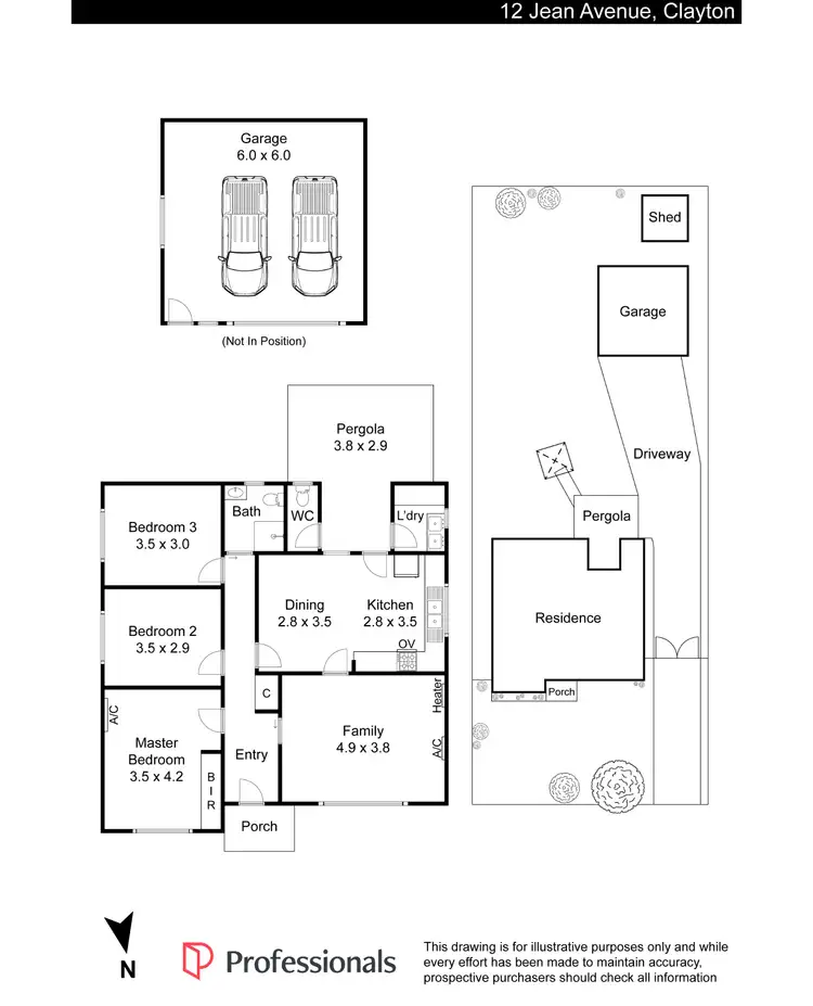 Floorplan of Homely house listing, 12 Jean Avenue, Clayton VIC 3168