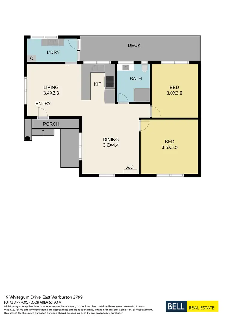 Floorplan of Homely house listing, 19 Whitegum Drive, East Warburton VIC 3799