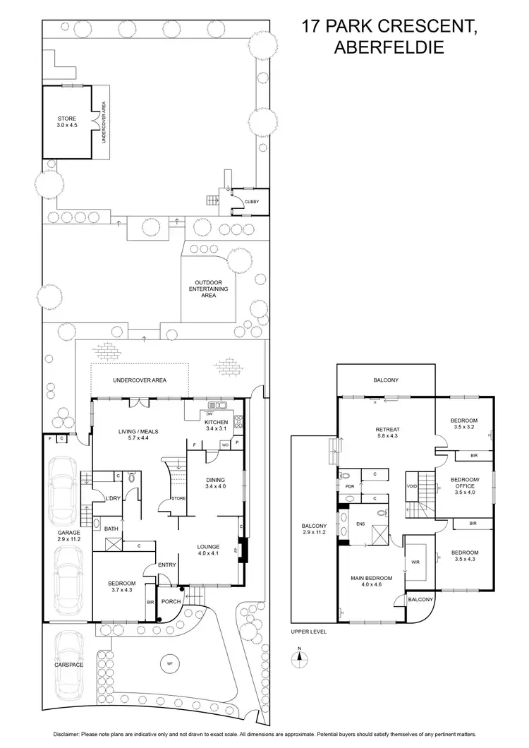 Floorplan of Homely house listing, 17 Park Crescent, Aberfeldie VIC 3040