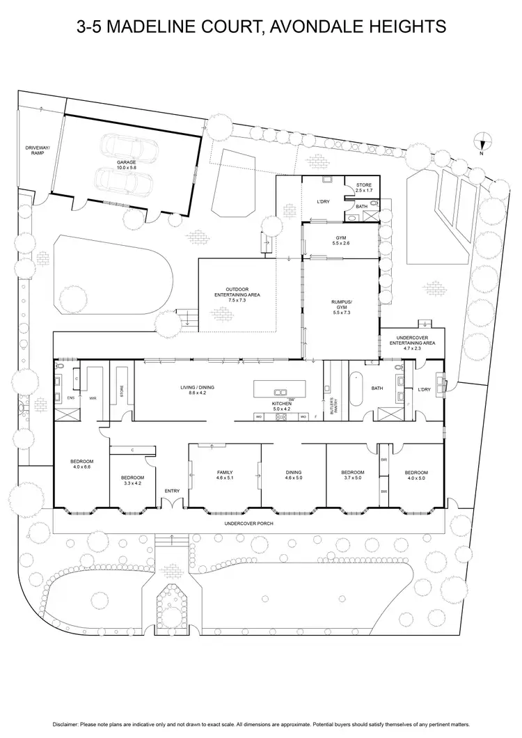 Floorplan of Homely house listing, 3-5 Madeline Court, Avondale Heights VIC 3034