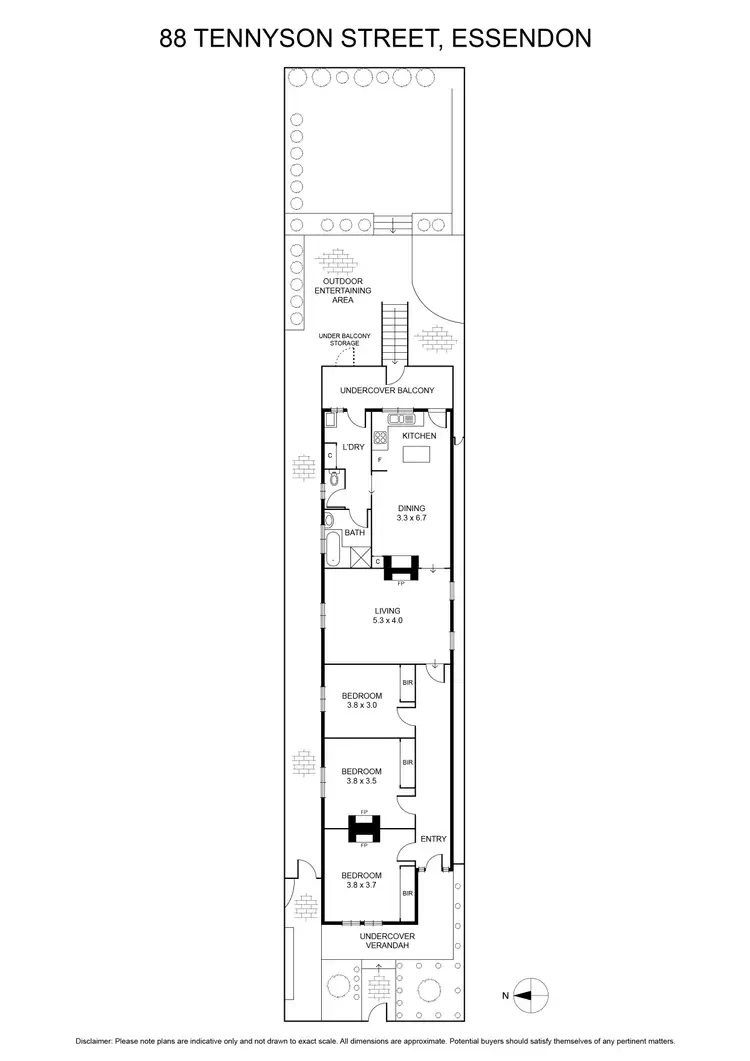 Floorplan of Homely house listing, 88 Tennyson Street, Essendon VIC 3040