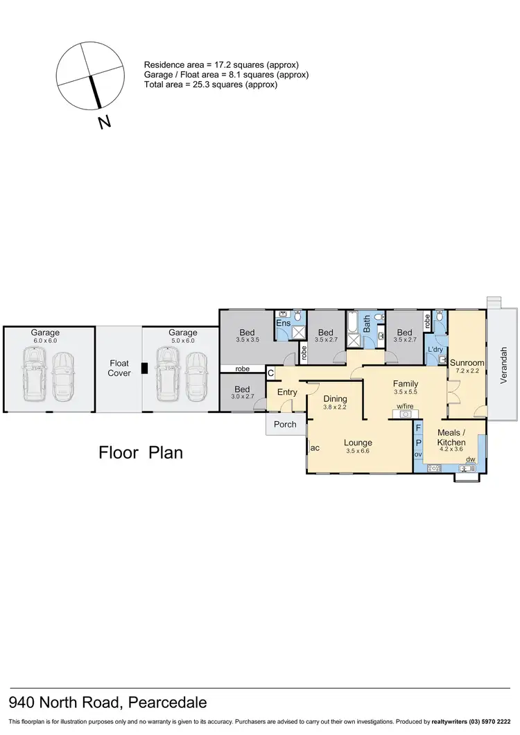 Floorplan of Homely rural property listing, 940 North Road, Pearcedale VIC 3912