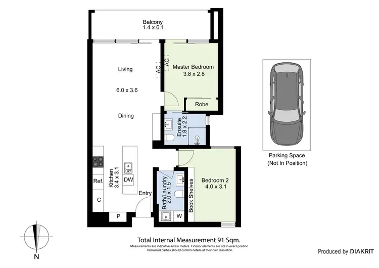 Floorplan of Homely apartment listing, 16/110 Roberts Street, West Footscray VIC 3012