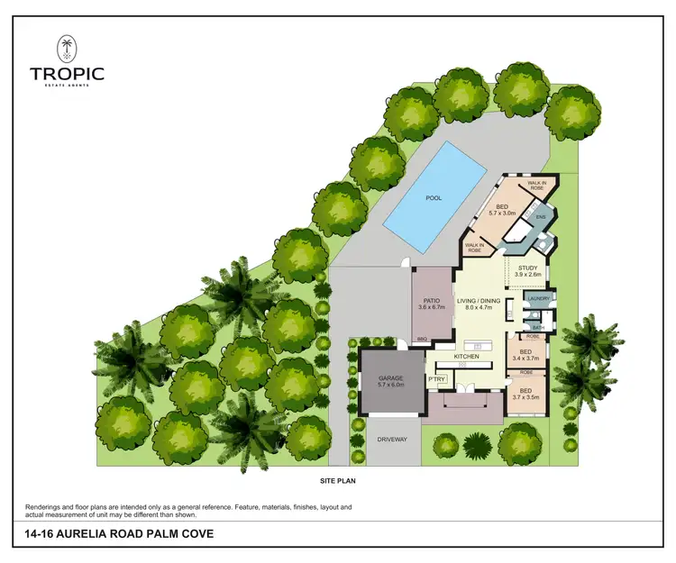 Floorplan of Homely house listing, 14-16 Aurelia Road, Palm Cove QLD 4879