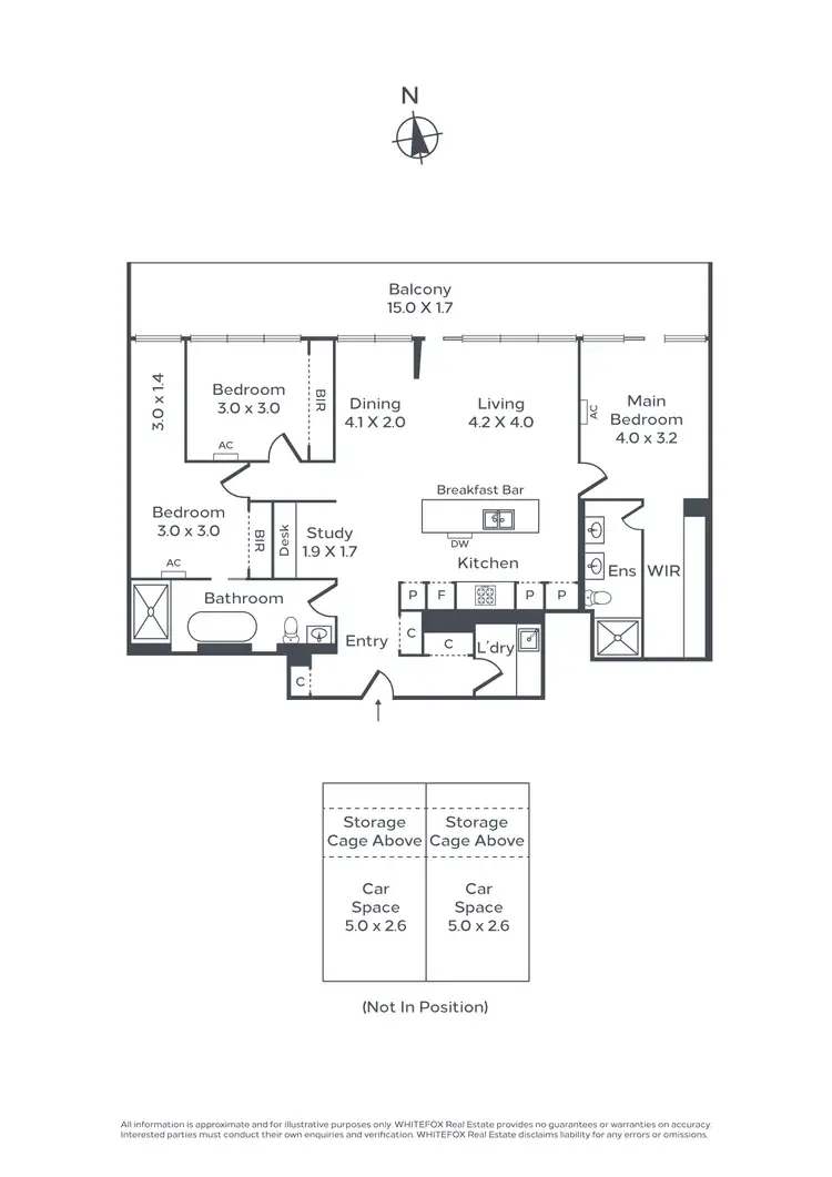 Floorplan of Homely apartment listing, 406/625 Glenferrie Road, Hawthorn VIC 3122